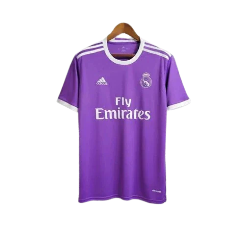 Camisa Retrô Real Madrid II Away 2016/17 Masculino Roxo