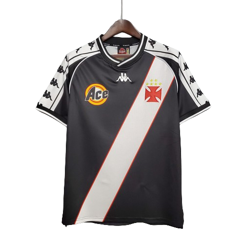 Camisa Retrô Vasco I Home 2000/01 Masculino Preto