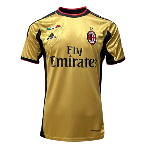 Camisa Retrô Milan III Third 2013/14 Masculino Dourado