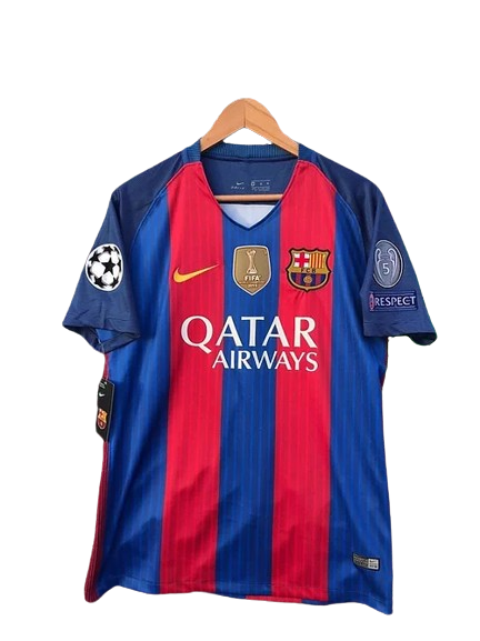 Camisa Retrô Barcelona I Home 2016/17 Masculino Azul Grená
