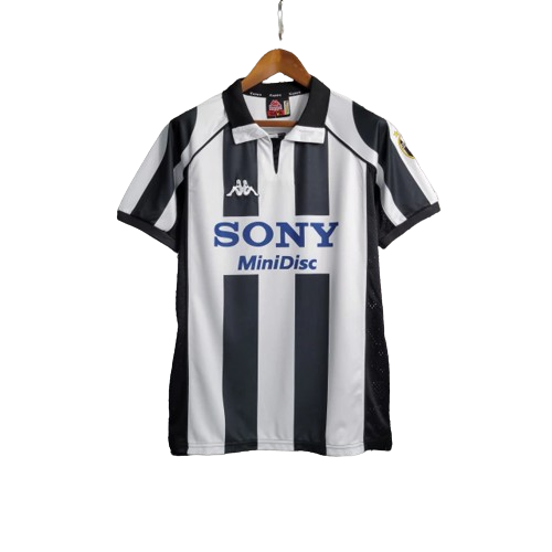 Camisa Retrô Juventus I 1997/98 Masculino Preto e Branco