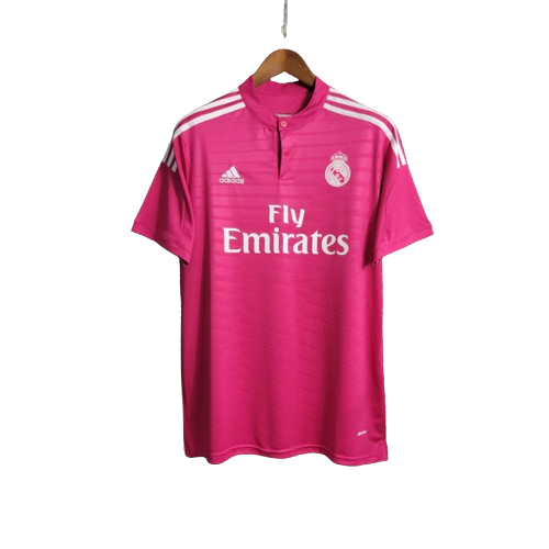 Camisa Retrô Real Madrid II Away 2014/15 Masculino Rosa