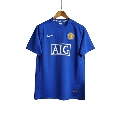 Camisa Retrô Manchester United 2007/08 Masculino Azul
