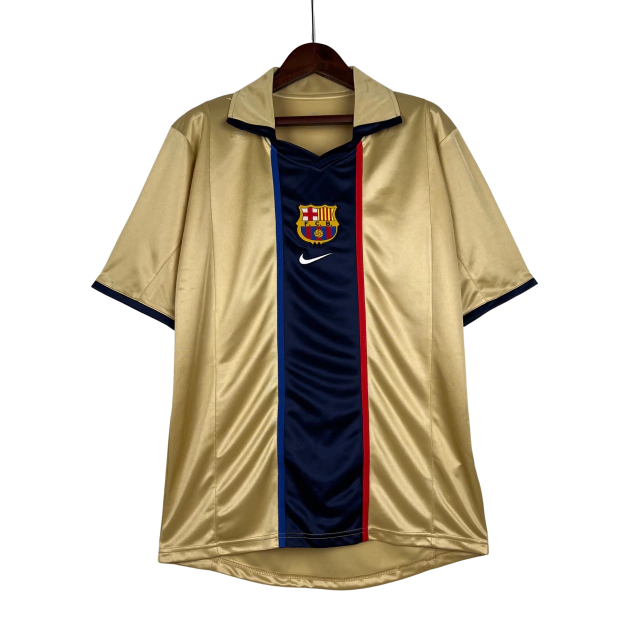 Camisa Retrô Barcelona Dourada 02/2003 Masculino