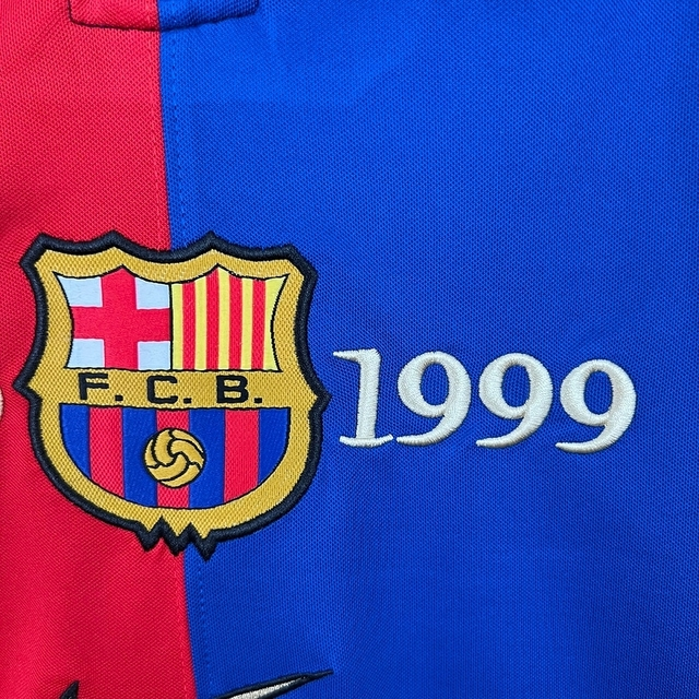 Camisa Retrô Barcelona Manga Longa 1998/99 Masculino
