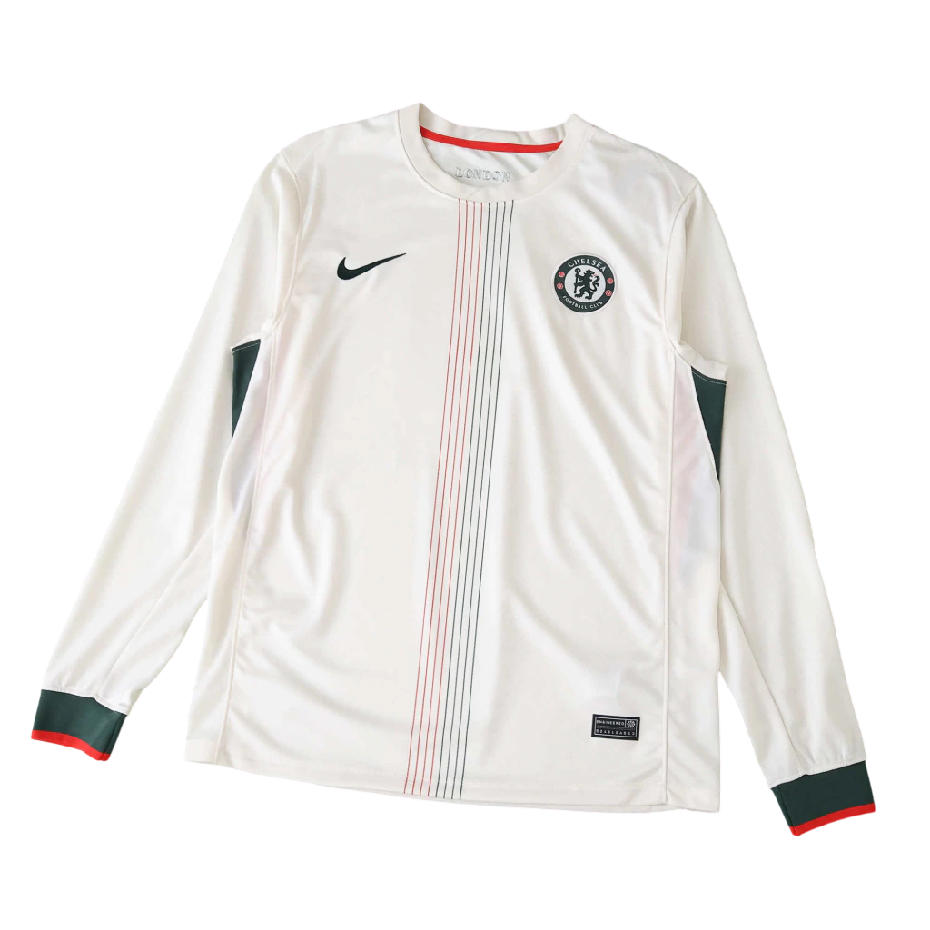 Camisa Chelsea Away Manga Comprida 25/26 - Torcedor Masculina