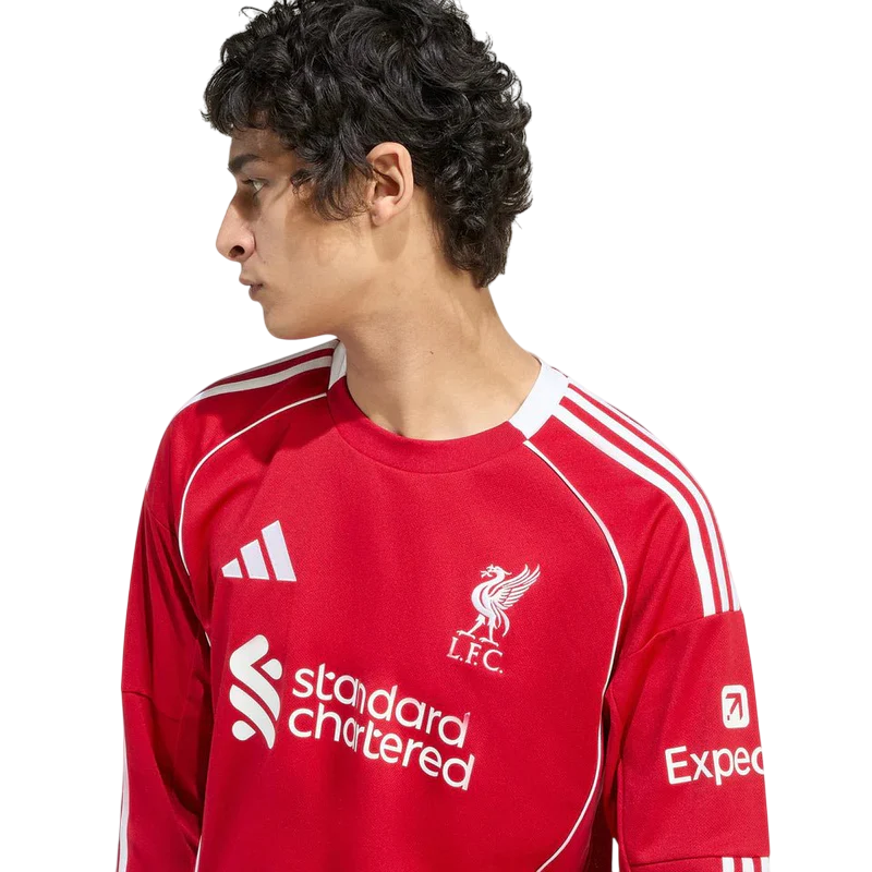 Camisa Liverpool Home Manga Comprida 25/26 - Torcedor Masculina
