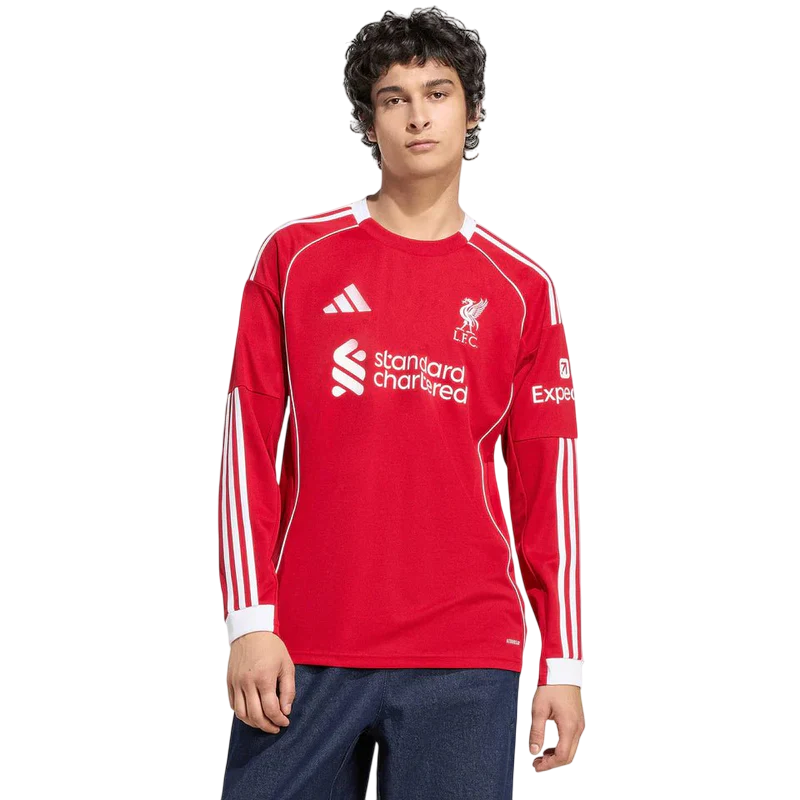 Camisa Liverpool Home Manga Comprida 25/26 - Torcedor Masculina