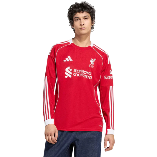 Camisa Liverpool Home Manga Comprida 25/26 - Torcedor Masculina