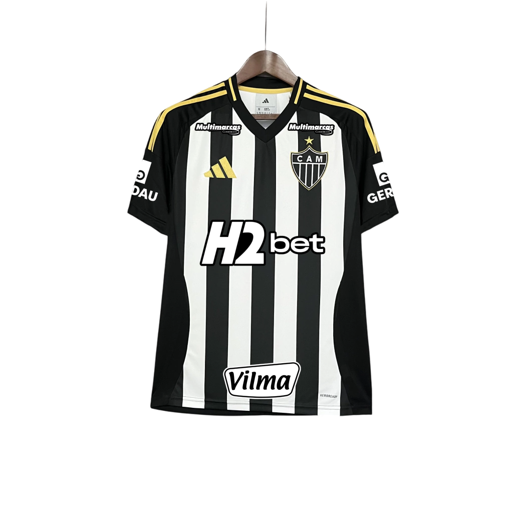 Camisa Atlético Mineiro Home Todos Patrocínios 25/26 - Torcedor Masculina