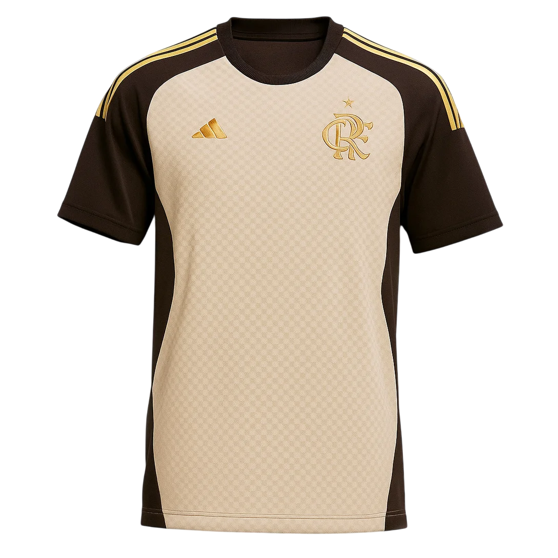 Camisa Flamengo 26/27 Treino Bege - Versão Torcedor