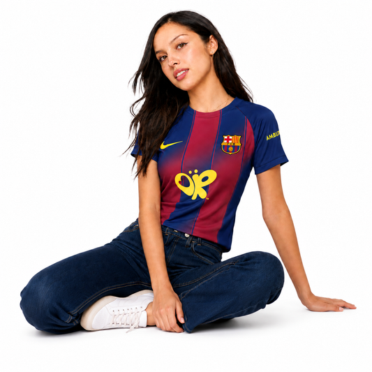 Camisa Barcelona x Olivia Rodrigo Home 25/26 - Torcedor Feminina