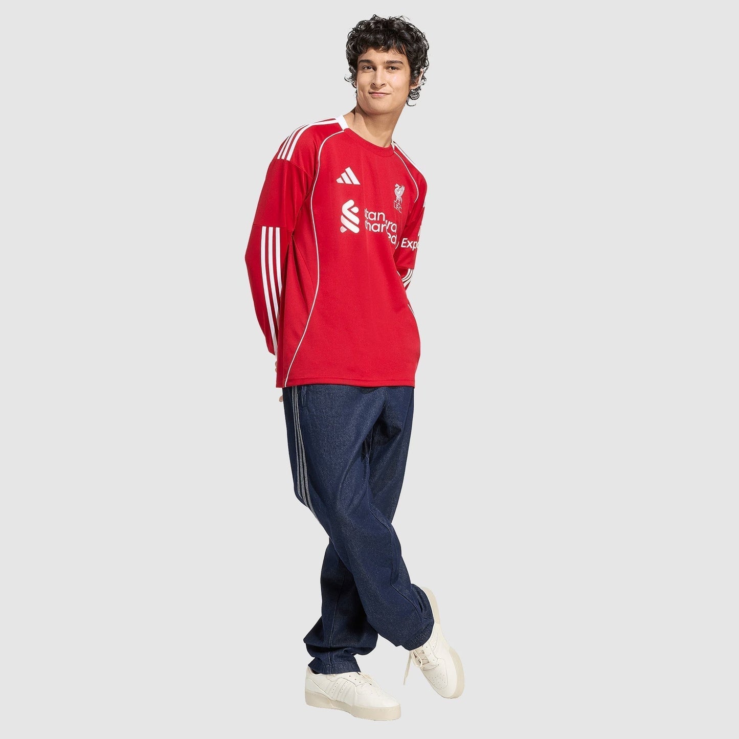 Camisa Manga Longa Torcedor Masculina Liverpool I 2025/2026