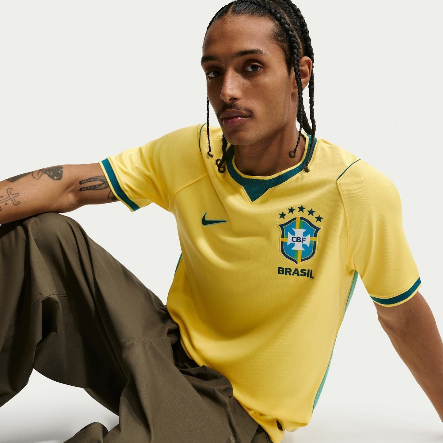 Camisa Torcedor Masculina Brasil I 2026 Copa do Mundo