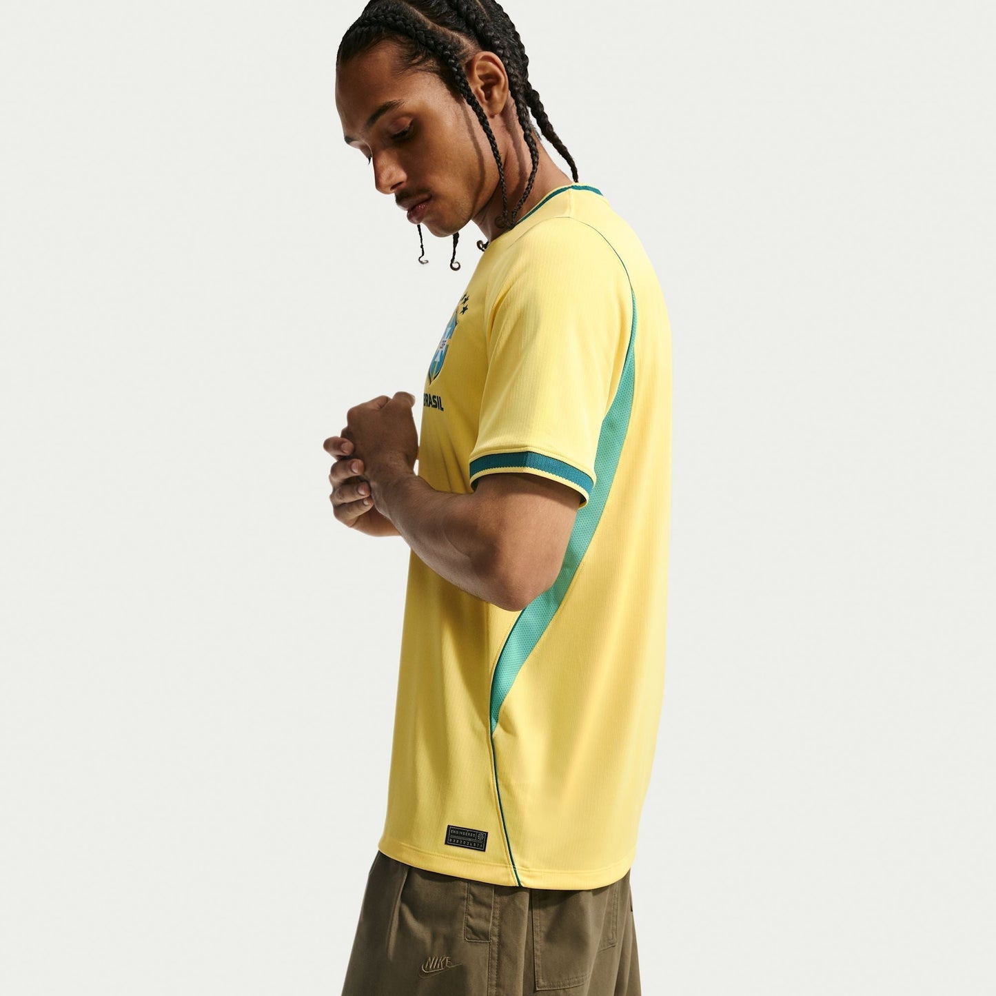 Camisa Torcedor Masculina Brasil I 2026 Copa do Mundo