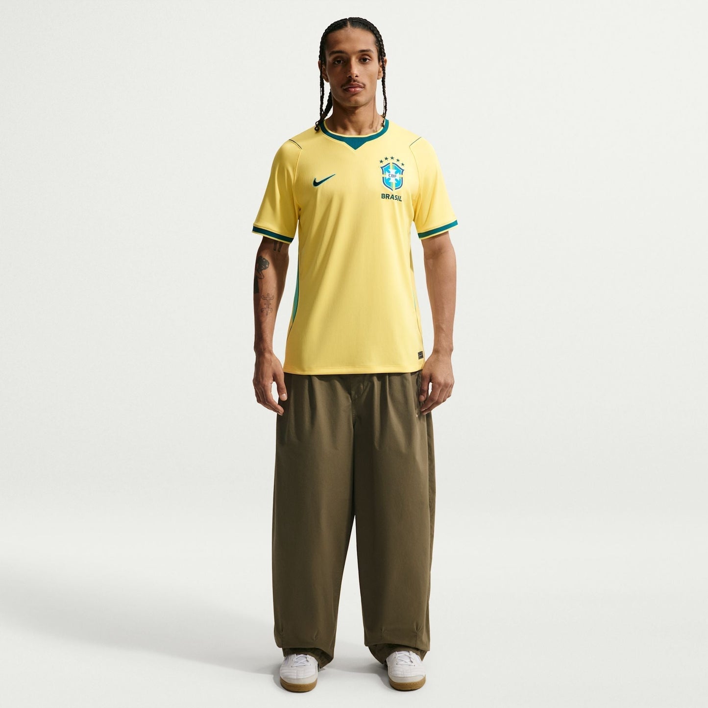 Camisa Torcedor Masculina Brasil I 2026 Copa do Mundo