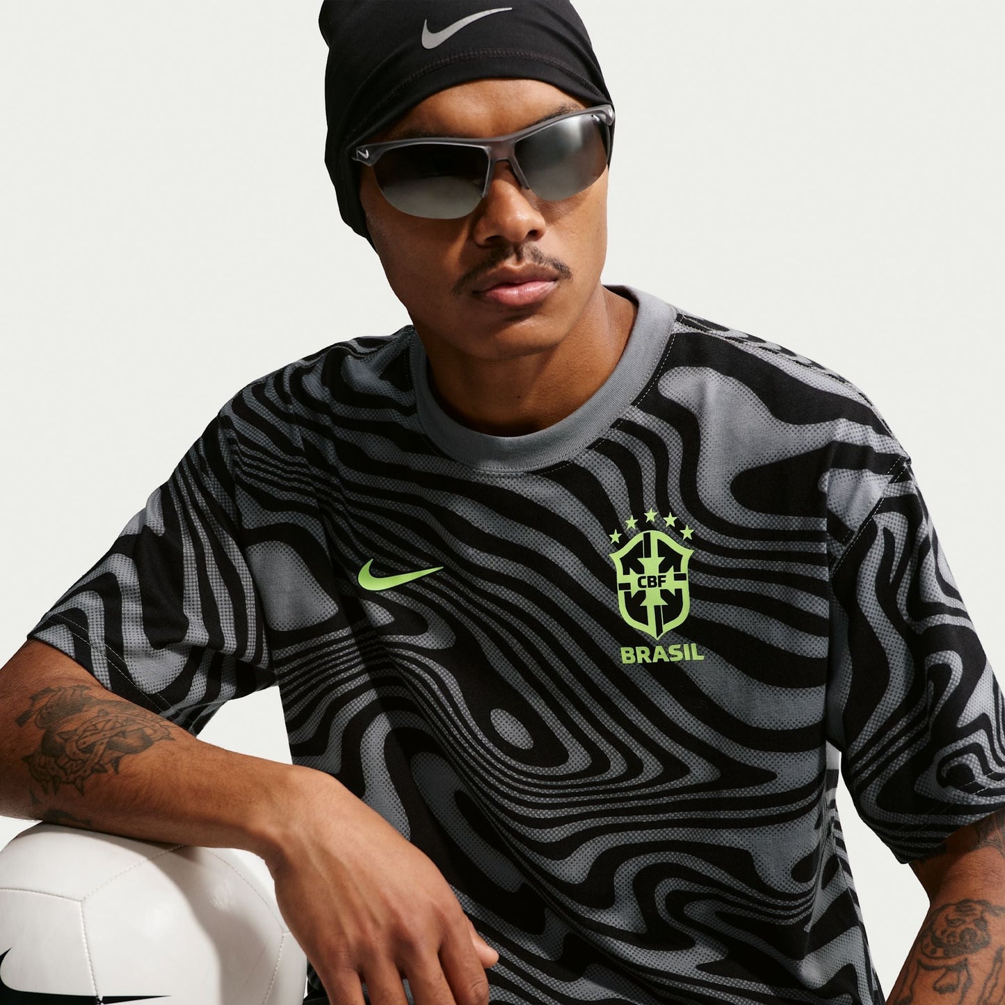 Camisa Treino Masculina Brasil 2026/2027 Cinza