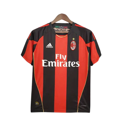 Camisa Milan Retrô 2010/2011 Vermelha e Preta
