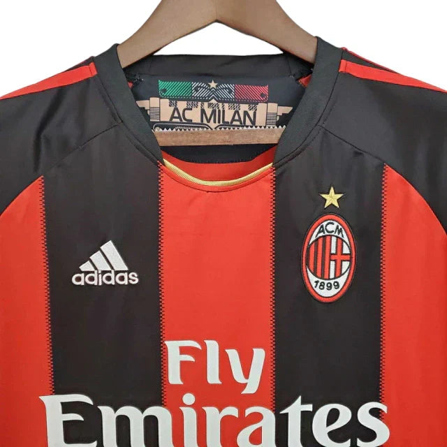 Camisa Milan Retrô 2010/2011 Vermelha e Preta
