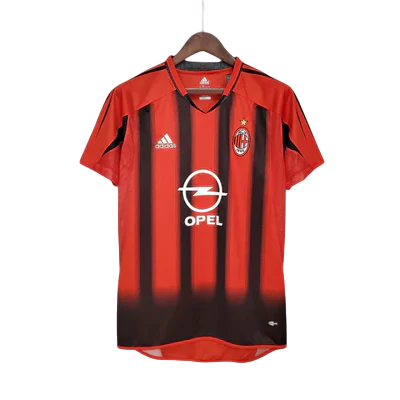 Camisa Milan Retrô 2004/2005 Vermelha e Preta