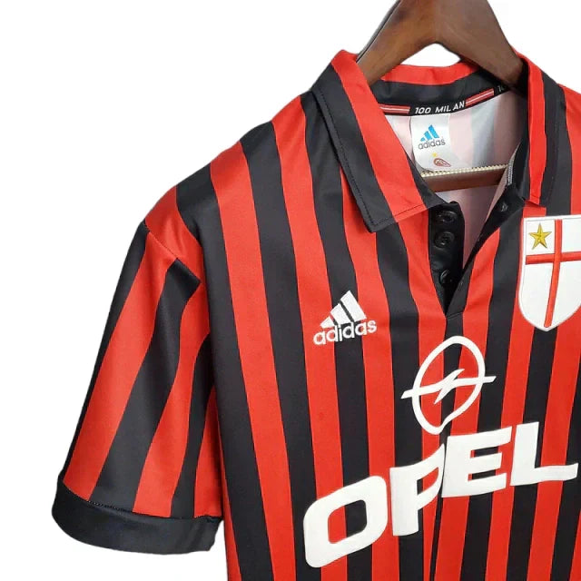 Camisa Retrô Torcedor Masculina Milan 1999