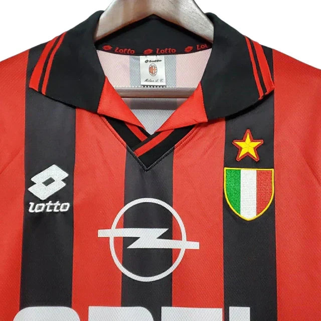 Camisa Retrô Torcedor Masculina Milan 1996