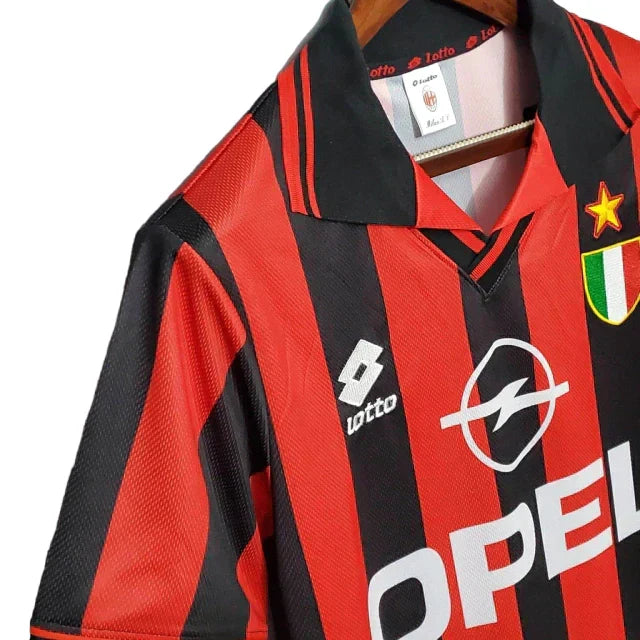Camisa Retrô Torcedor Masculina Milan 1996
