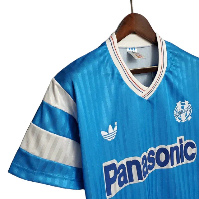 Camisa Marseille Retrô 1990 Azul