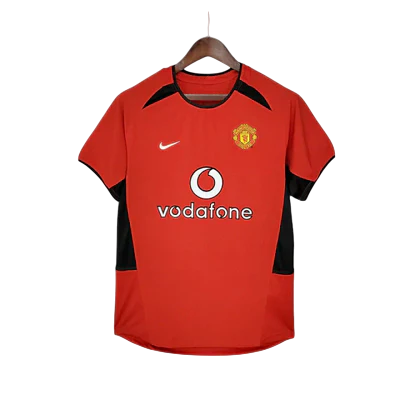 Camisa Retrô Manchester United 2002/03 Masculino Vermelho