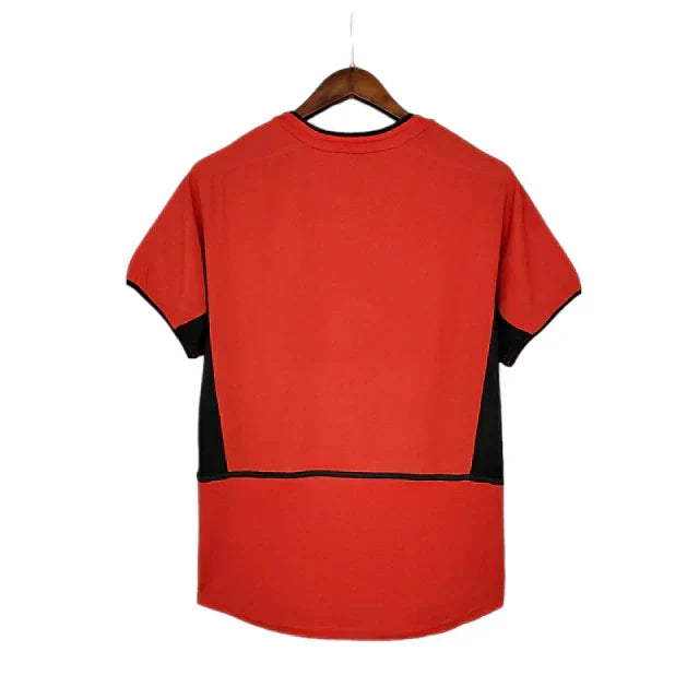 Camisa Retrô Manchester United 2002/03 Masculino Vermelho