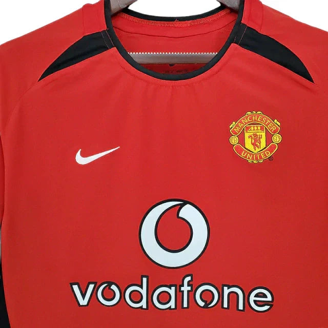 Camisa Retrô Manchester United 2002/03 Masculino Vermelho