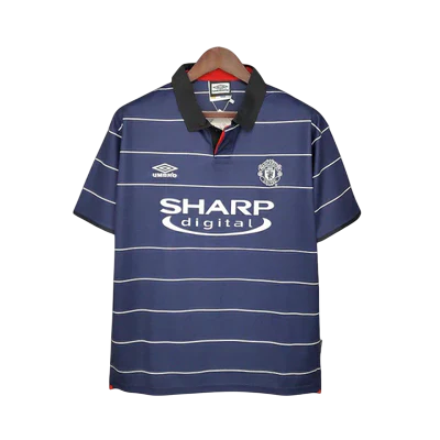 Camisa Manchester United Retrô 1999/2000 Azul