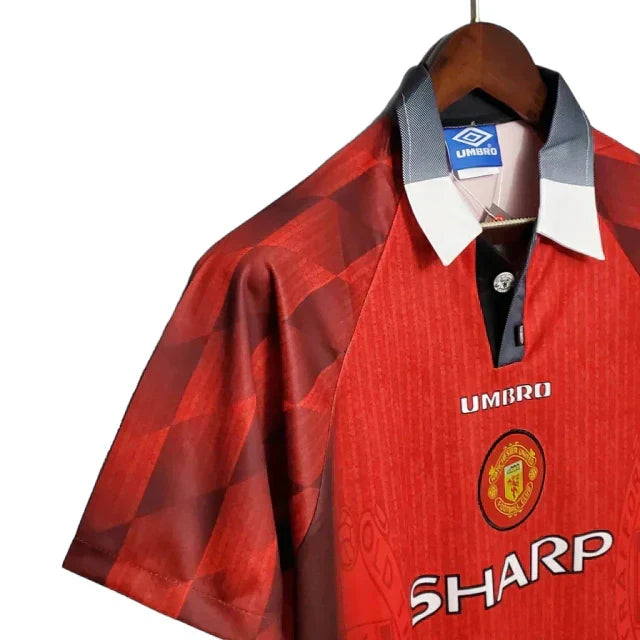 Camisa Retrô Torcedor Masculina Manchester United 1996