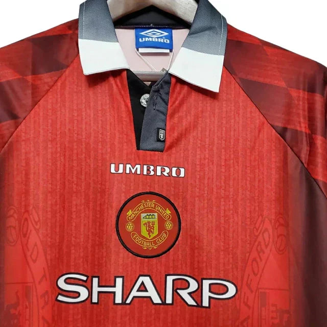 Camisa Retrô Torcedor Masculina Manchester United 1996