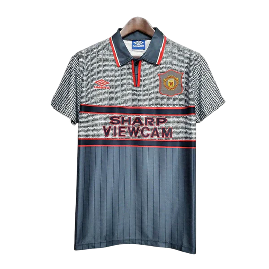 Camisa Manchester United Retrô 1995/1996 Cinza