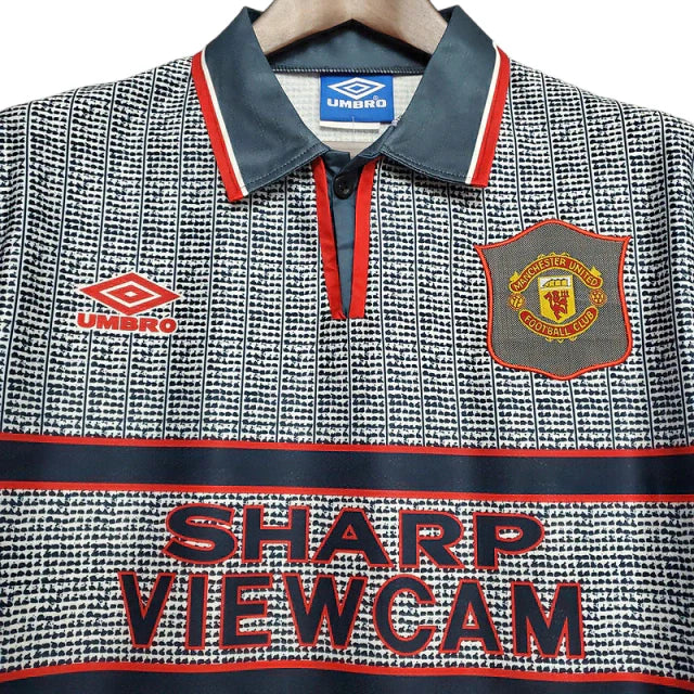 Camisa Manchester United Retrô 1995/1996 Cinza