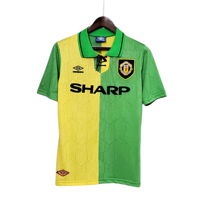 Camisa Manchester United Retrô 1992/1994 Verde e Amarela