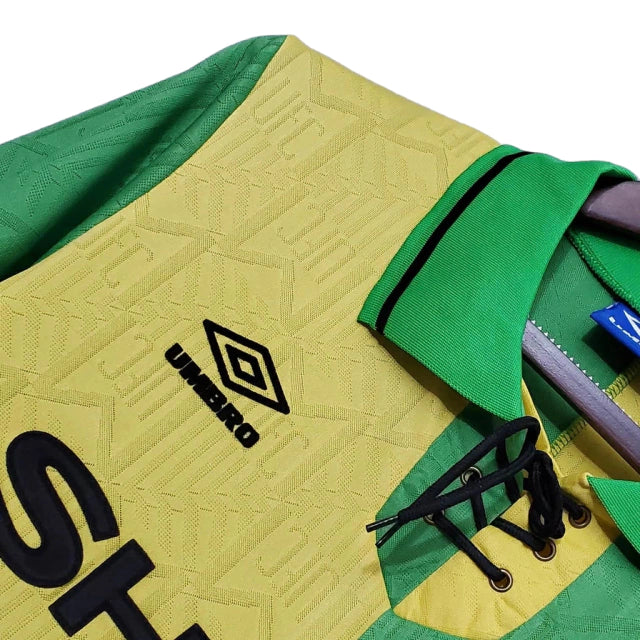Camisa Manchester United Retrô 1992/1994 Verde e Amarela