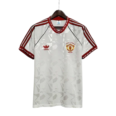 Camisa Manchester United Retrô 1991 Branca