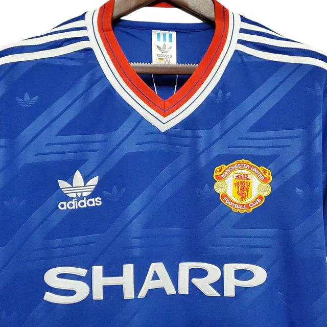 Camisa Retrô Torcedor Masculina Manchester United 1986