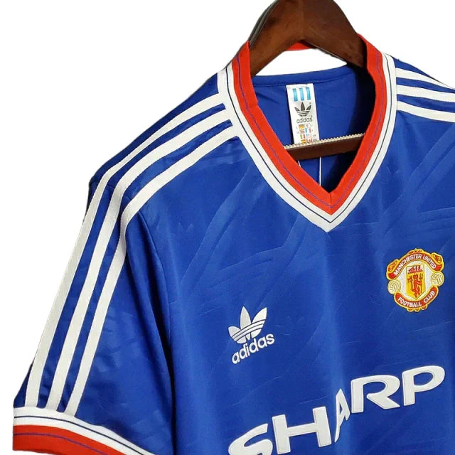 Camisa Manchester United Retrô 1986/1988 Azul