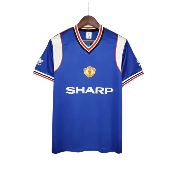 Camisa Manchester United Retrô 1985/1986 Azul
