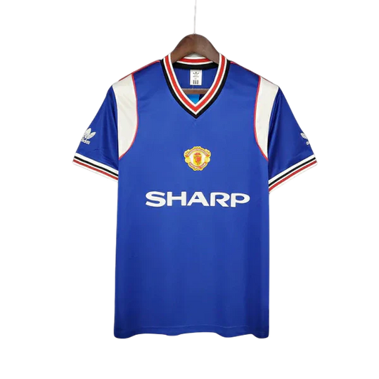 Camisa Manchester United Retrô 1985/1986 Azul