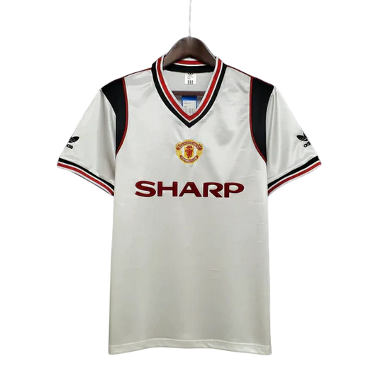 Camisa Manchester United Retrô 1985 Branca