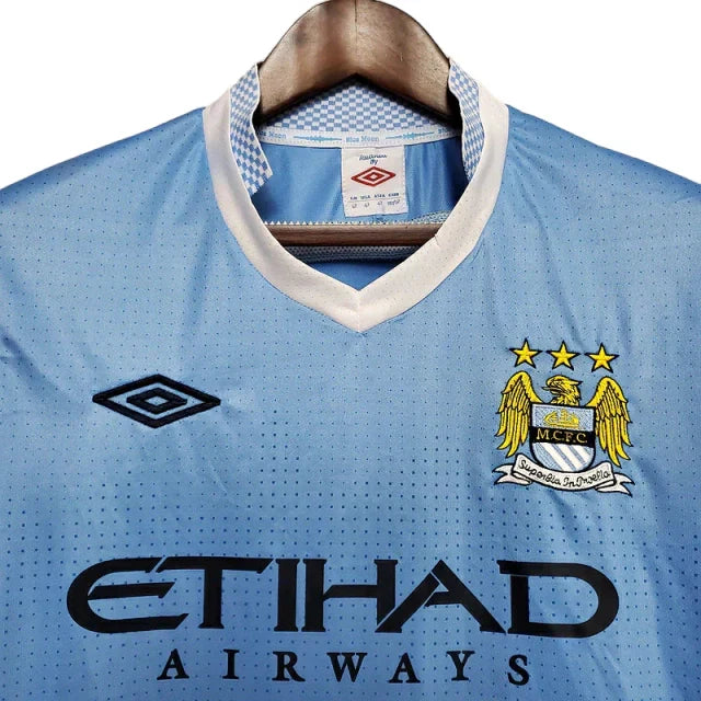 Camisa Manchester City Retrô 2011/2012 Azul