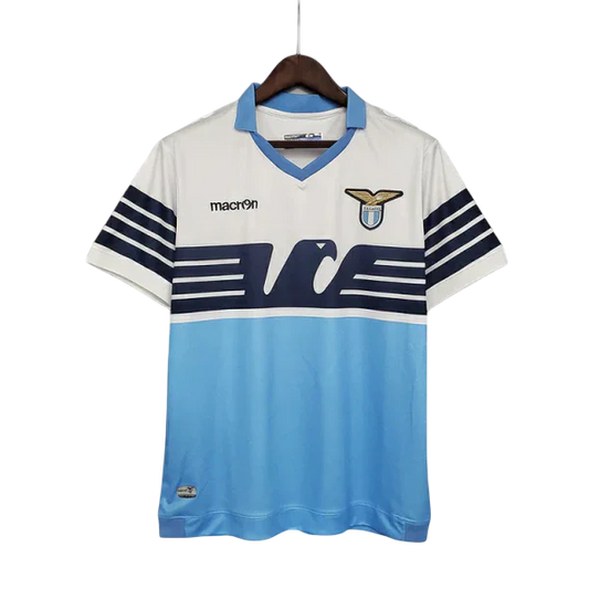 Camisa Retrô Lazio Macron 2018/19 Masculino Branco e Azul
