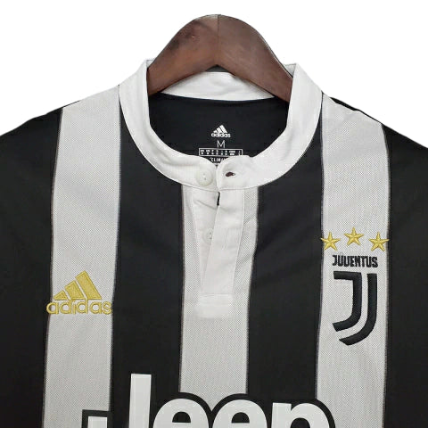 Camisa Juventus Retrô 2017/2018 Preta e Branca