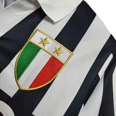 Camisa Juventus Retrô 1984/1985 Preta e Branca