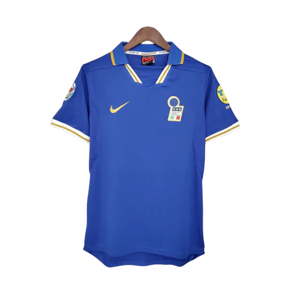 Camisa Itália Retrô 1996 Azul