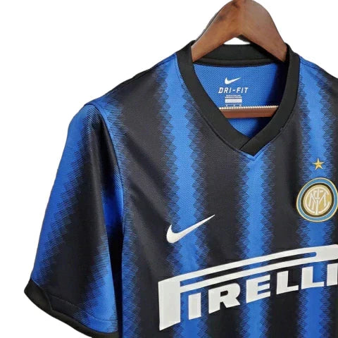 Camisa Inter de Milão Retrô 10/11 - Preta e Azul